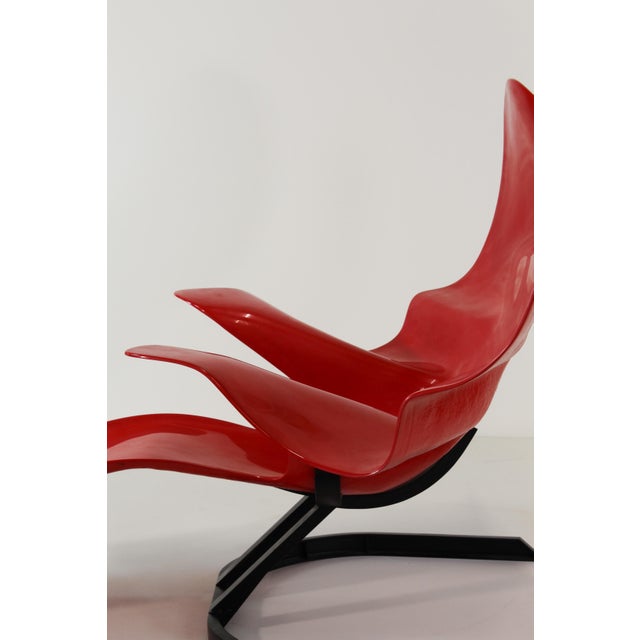 Plastic Red Elephant Lounge Chair by Bernard Rancillac, 1960s For Sale - Image 7 of 14