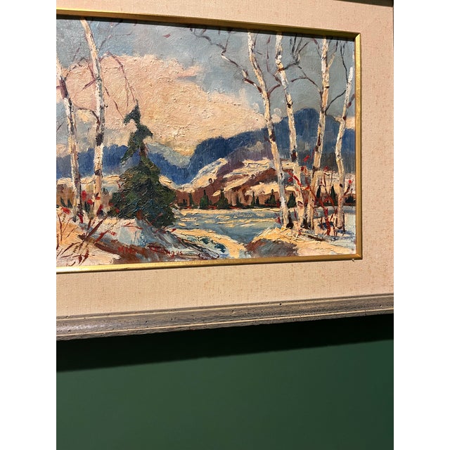 Cerulean Marvin Mangus Alaskan Landscape Oil, Signed For Sale - Image 8 of 10