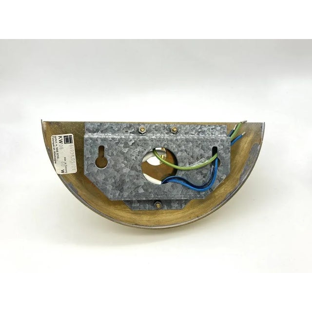 Metal Vintage Half Moon Wall Sconce from Form Leuchte For Sale - Image 7 of 9