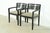 Knoll Postmodern Black Lacquered Ricchio Armchairs, Pair For Sale - Image 15 of 15