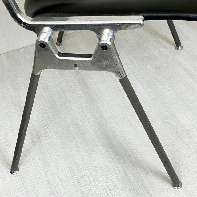 Black DSC 106 Stacking Chair attributed to Giancarlo Piretti from Anonima Castelli, Italy, 1970s For Sale - Image 10 of 12