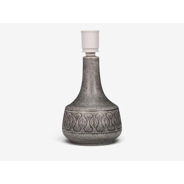 1960s 1960s Mid-Century Modern Soholm Stentoj, Table Lamp, Grey Stoneware For Sale - Image 5 of 10