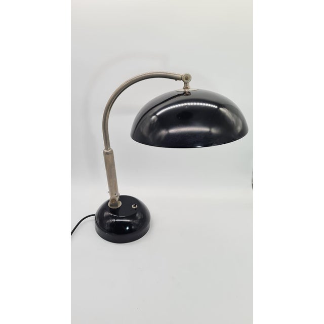 Metal Desk Lamp by H. Busquet for Hala Zeist, 1940s For Sale - Image 7 of 14
