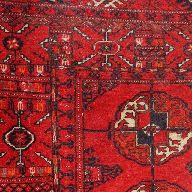 Antique Bukhara Rug in Wool For Sale - Image 4 of 7