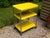 Mid-Century Modern Vintage Industrial Yellow Cosco Chrome Kitchen 3 Shelf Utility Cart With Wheels For Sale - Image 3 of 18