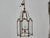 Tall French Wrought Iron Lantern With Glass Panels and Scroll Detailing - 1900s For Sale - Image 15 of 18