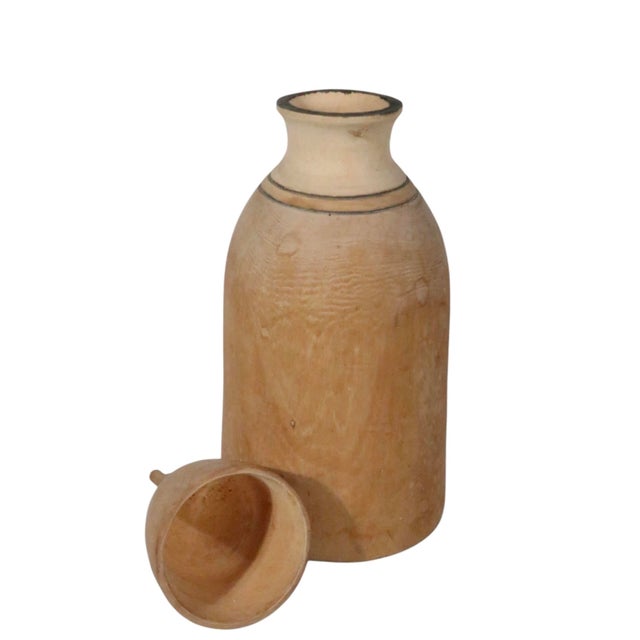 Late 20th Century Covered Wood Bottle From Brundi For Sale In New York - Image 6 of 8