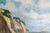 Modern The Cliffs of Dieppe, 20th Century, Oil on Cardboard For Sale - Image 3 of 5