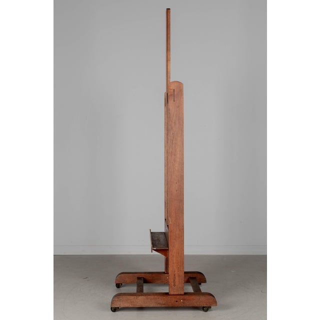 Adjustable French Oak Painter's Easel, Circa 1900s For Sale - Image 9 of 11