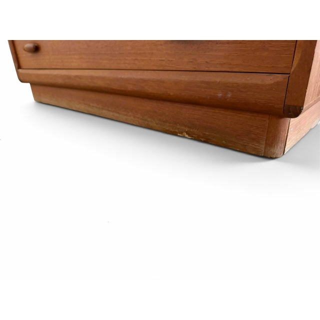 Wood 1960s Danish Modern Dyrlund Teak Drop-Front Secretary Desk & Vanity For Sale - Image 7 of 11