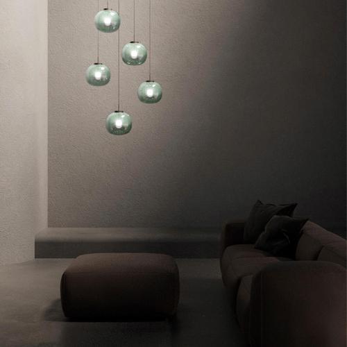 Not Yet Made - Made To Order Jasmine Jade Green Shaded Single Pendant Light by MUG For Sale - Image 5 of 7