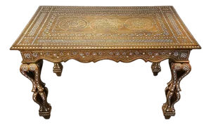 Late 19th Century Inlaid Walnut Desk, Italy