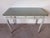 Vintage Italian French Provincial Louis XV Style Writing Desk With Glass Top For Sale - Image 4 of 12