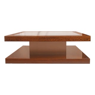 Vintage Modern Square Coffee Table For Sale