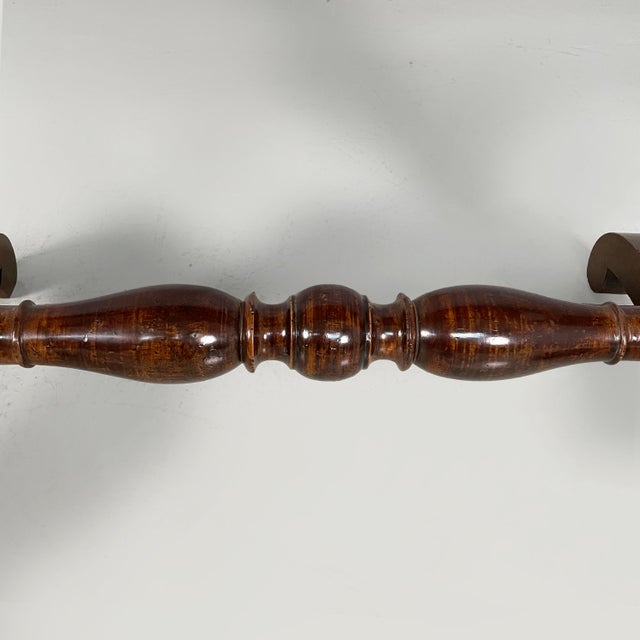 Empire Italian Self-Supporting Floor Mirror in Wood, 1850s For Sale - Image 18 of 18