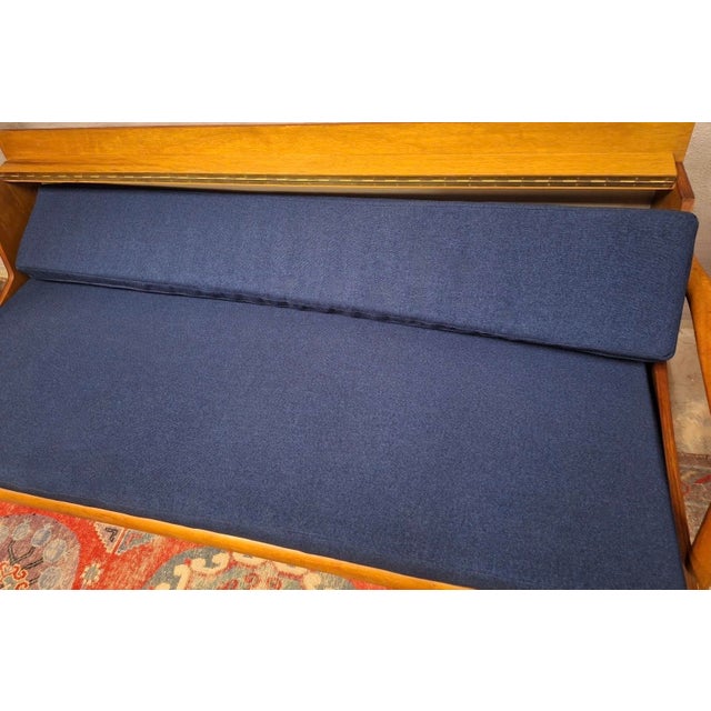 Wood Danish Teak Convertible Daybed Sofa with Backrest Compartment, 1960s For Sale - Image 7 of 11