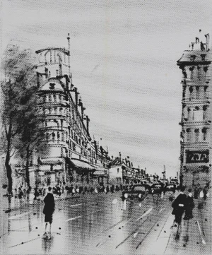 Paris Street Scene 5, Barnet Oil on Canvas