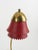 Danish Modern Brass and Red Lacquered Table Lamp, Denmark, 1950s For Sale - Image 3 of 9