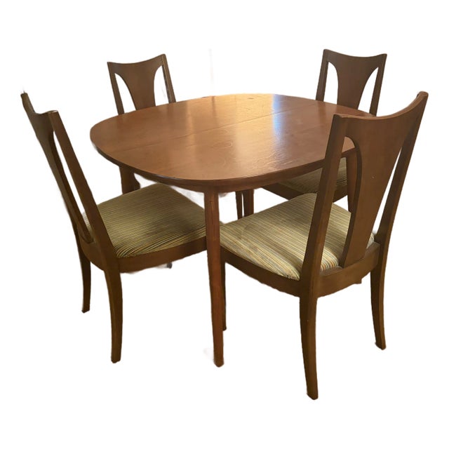 Mid Century Modern Parallel by Drexel Dining Set For Sale