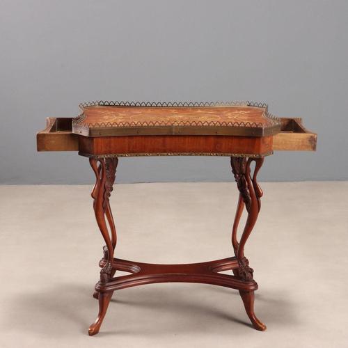 Small Antique Fruit Wood Bois de Rose Table, 20th Century For Sale - Image 13 of 14