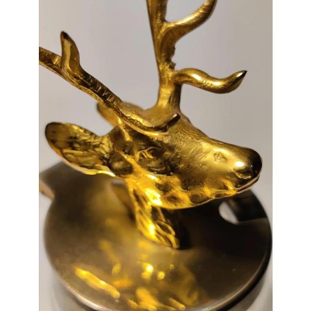 Antique Ormolu Figural Stag Head Mustard Jar, Circa 1920 For Sale In Atlanta - Image 6 of 13