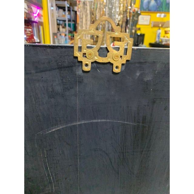 Vintage Hand-Painted Chinese Lacquer Wall Panel Set (4 Panels) For Sale - Image 10 of 10