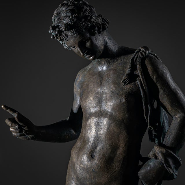 Mid 20th Century Bronze of Narcissus after the Antique, 20th Century For Sale - Image 5 of 18