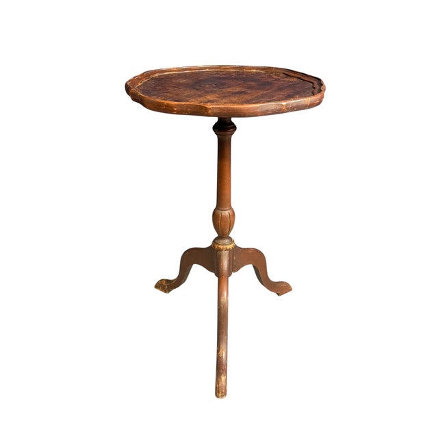 Early 20th Century Antique Georgian Tripod Side Wine Table, 1900 For Sale - Image 5 of 14