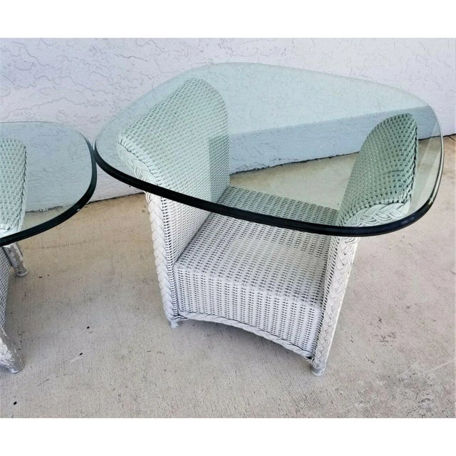 Offering one of our recent Palm Beach Estate Fine Furniture acquisitions of a Vintage Lloyd Flanders Loom Wicker Weather-...