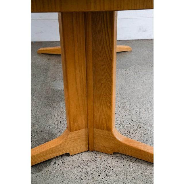 Brown 1960s Mid Century Modern Dining Table Rectangular Rounded Blonde Mahogany Vintage MCM For Sale - Image 8 of 12