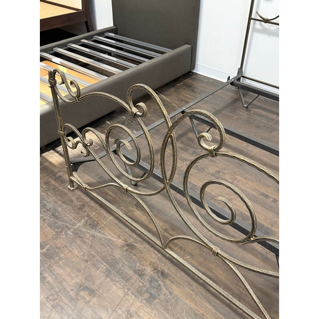 Full Size Claudio Rayes Wrought Iron Bed Frame, Model 20 For Sale - Image 9 of 12