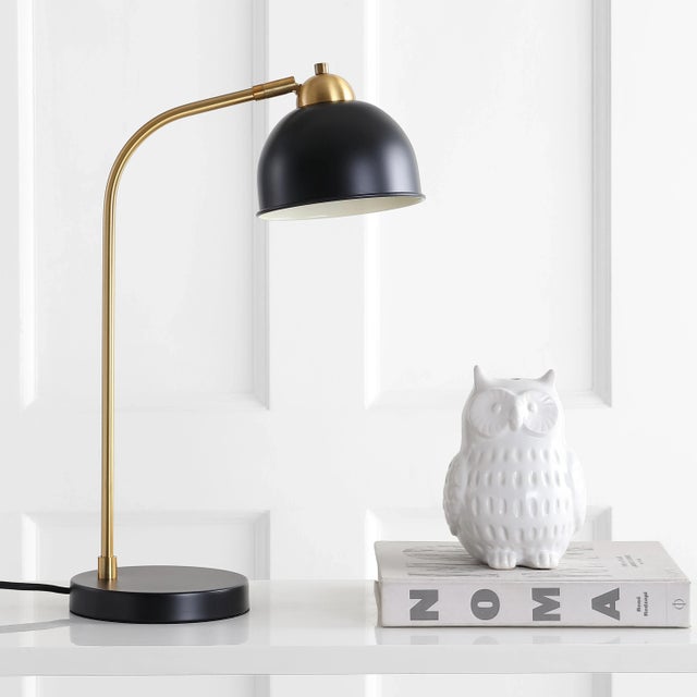 Modern Modern Task Lamp - Black & Brass Gold For Sale - Image 3 of 5