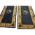 Art Deco 1920s Navy Open Field Floral Deco Oriental Antique Peking Knotted Wool Small Rug For Sale - Image 3 of 6