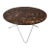 Brown Emperador Marble and Black Steel O Table by OxDenmarq For Sale