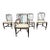19th Century Antique Set of Five Federal Style Upholstered Dining Chairs With Satinwood Inlay Dining Chairs For Sale