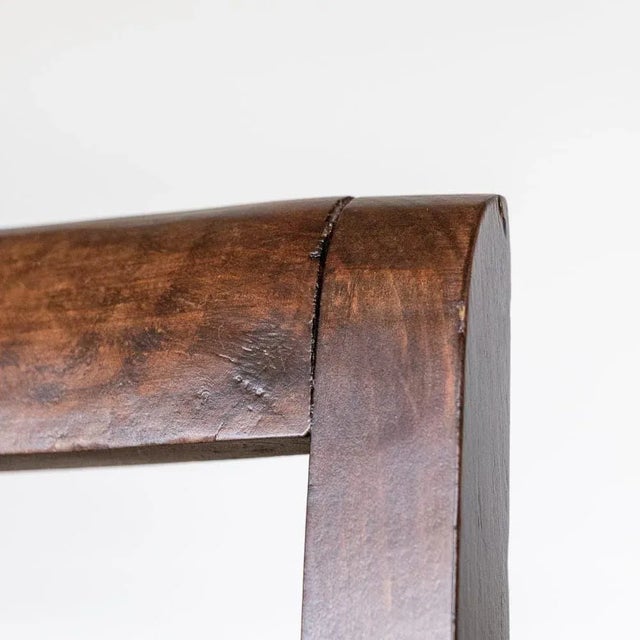 1940s Pair of French Wood Armchairs For Sale - Image 9 of 11