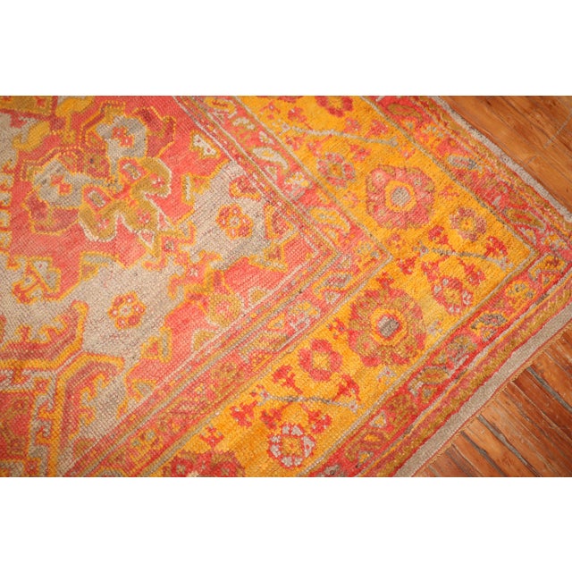 Zabihi Rug Collection Exotic Oversize 20th Century Antique Turkish Oushak Rug For Sale - Image 10 of 10