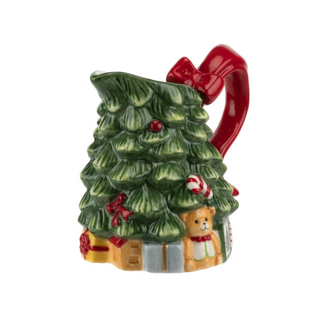 2020s Spode Christmas Tree Figural Sugar and Creamer Set For Sale - Image 5 of 9