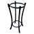 Vienna Secession black lacquer bent Cloud umbrella stand or plant stand by Thonet features an elegant, sculptural frame...