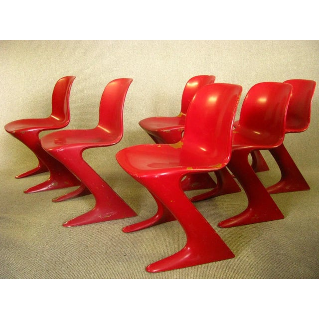 1960s Z Chairs by Ernst Moeckel & Siegfried Mehl for VEB Petrochemisches Kombinat Schwedt, 1960s, Set of 6 For Sale - Image 5 of 11