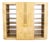 Karl Springer Style Faux Travertine Cabinet For Sale