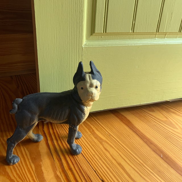 Iron French Bulldog Doorstop For Sale - Image 12 of 13