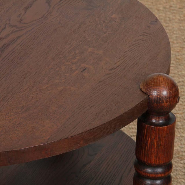 Oak Coffee Table in the style of Charles Dudouyt, 1950s, in Good conditions. Designed 1950 to 1959