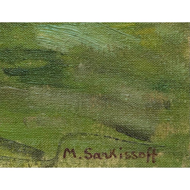 Modern Maurice Sarkissoff, Paysage de Campagne, 1928, Oil on Canvas, Framed For Sale - Image 3 of 9
