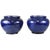 19th Century Blue Terracotta Vases, Set of 2 For Sale