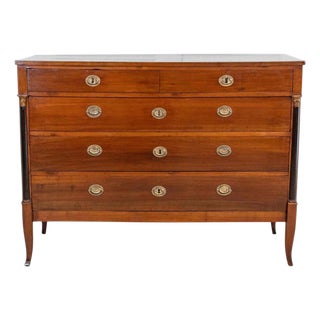 Italian 18th Century Directoire Cherrywood Chest of Drawers For Sale