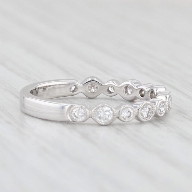2020s New Beverley K 0.40ctw Diamond Ring 14k White Gold Wedding Band Stackable For Sale - Image 5 of 8