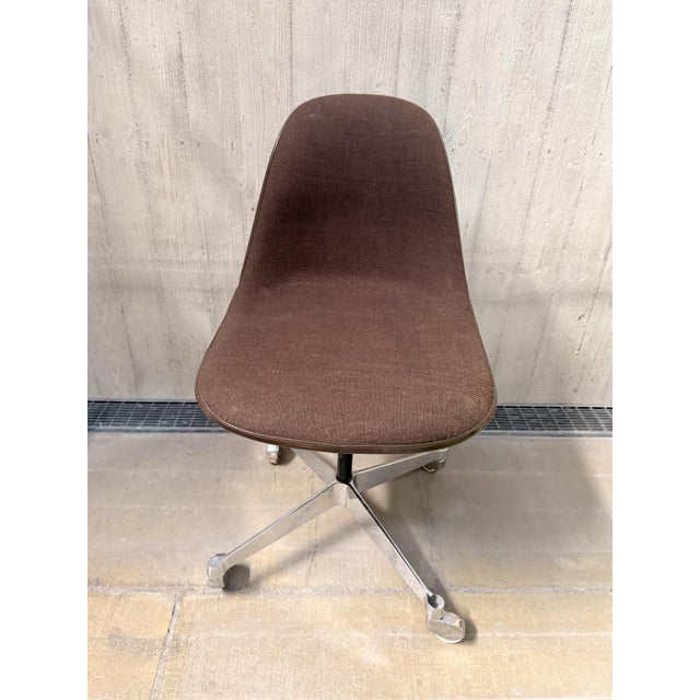 Brown SCA-36 Adjustable Side Chair by Charles & Ray Eames for Herman Miller, 1960s For Sale - Image 8 of 13