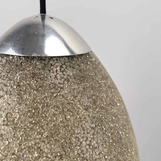 Drop-Shaped Pendant Lamp in Plastic Granules, Germany, 1970s For Sale - Image 6 of 9