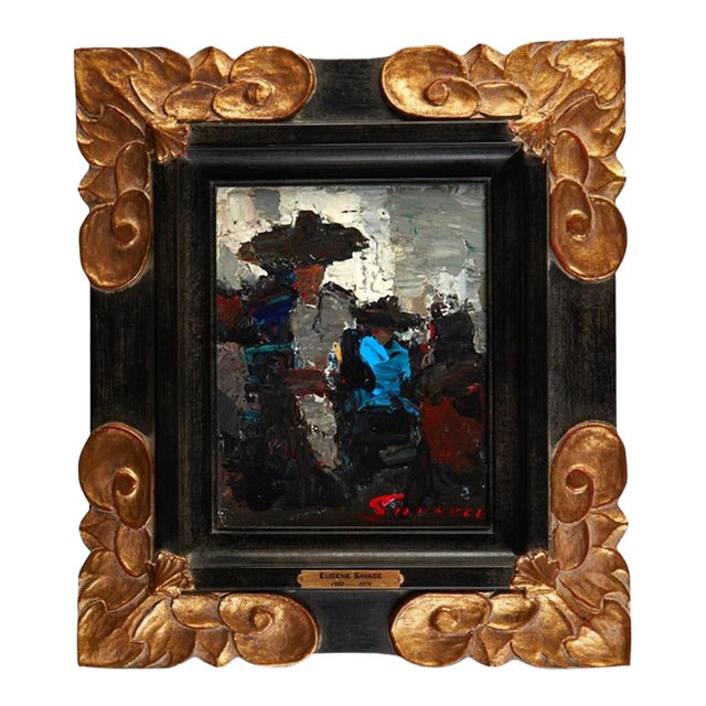 Eugene Francis Savage (American, 1883-1978) Woman in a Hat, Oil on Board For Sale